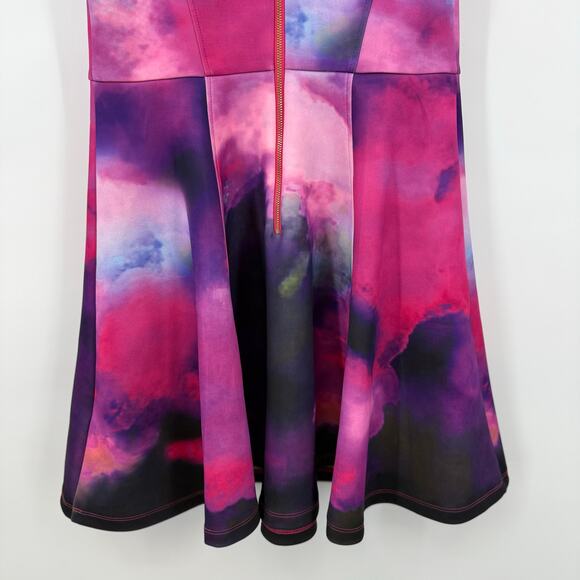 Ted Baker London Sew in Love Watercolor Racerback Skater Dress Women’s Size 6 - Picture 6 of 12